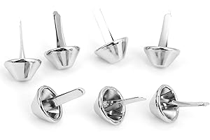 Hilitand Rivet Décoratif en Fer Argent 50pcs, Sac à Main, Accessoire de Cuir (15mm-)