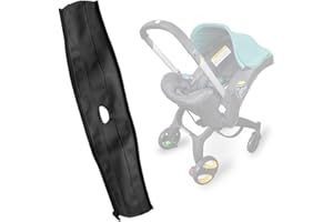 SeedFuture Baby Pram Handle Covers for DOONA, Black Pu Leather Stroller Handle Protective Case Cover Stroller Accessories for DOONA, Pushchair Armrest Handle Protector Cover