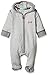 Lilly & Sid Unisex Baby Twinkle Toes Playsuit Romper, Grey/White, 9-12 Months (Manufacturer Size:6-12 Months)