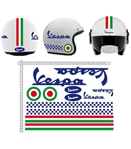 Reflective Motorcycle Stickers Italy Flag Bike Helmet - Foto 7