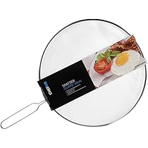 Set 3 Paraspruzzi Per Padelle Relaxdays - Acciaio Inox, Diametri 25-29-33 Cm