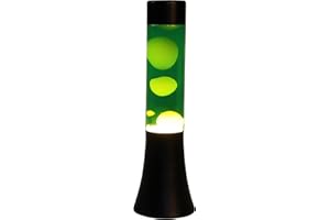 I-TOTAL - Lámpara de lava Magma / 40 cm (30 cm Verde/Blanco)