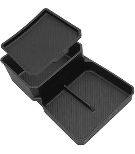BestEvMod voor EV9 onderste middenconsole organizer lade interieur accessoires opbergdoos ABS materiaal met PVC-bekleding compatibel met 2024 2025 Kia