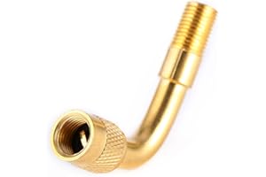 Pneu Valve Rallonge, Qiilu Prolongateur Valve 90 Degrés Angle Tire Valve Extension Adaptateur Moteur Vélo Voiture Camion Auto