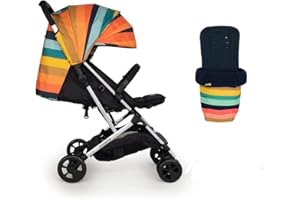Cosatto Woosh 2 Stroller Goody Gumdrops with Footmuff Raincover and Bumper bar from Birth to 25kg