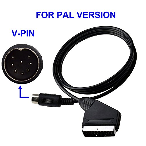 Exlene® RGB Scart AV Kabel Blei für Sega Genesis 1 Mega Drive Konsole (PAL) - 2