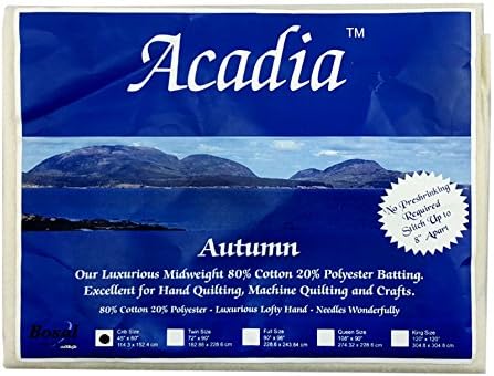 Bosal 3509-01 | Acadia Cotton Polyester Batting | 114.3x152.4cm