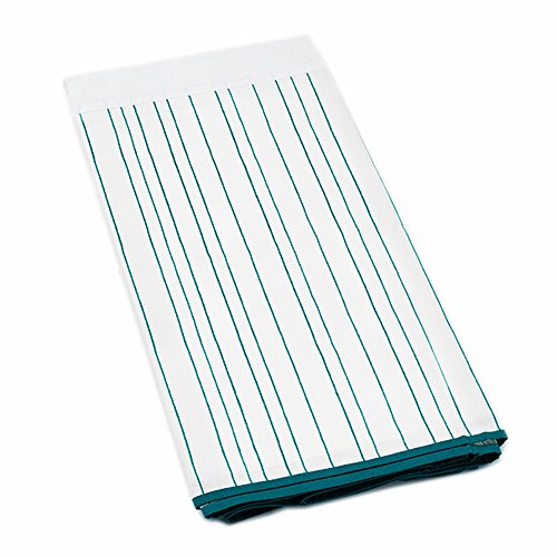 Auggie Painted Stripe Ocean Crib Skirt, Blue by Auggie
