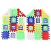 Fusino 24Pcs Children Puzzle Inserted Plastic Building Blocks Assembled Blocks for Kindergarten Kids Preschool Toys