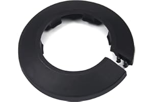 MroMax Fit 1.69" Outer Diameter Flange Water Pipe Cover Decoration Black Pipe Cover Radiator PP Plastic 43mm Escutcheon Collar for Wall Pipe Tube Decoration 1Pc