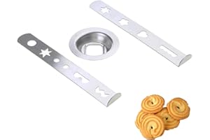 MNIIMALUXE Spritzgebäckvorsatz Set,8 Formen für Fleischwolf,Gebäckvorsatz Edelstahl Zubehör,Keks Zubehör,Herstellung Von Keksen,Kompatibel mit Mum 4 & Mum 5,Spritzgebäck Maschine,Küchenmaschinen für Desserts