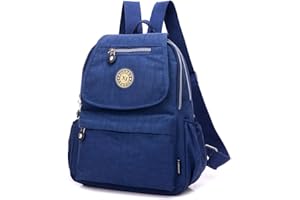 XUEREY Women's Small Handbag Nylon Shoulder Bag Casual Day Pack Multi-Pocket Casual Waterproof Nylon Bags Travel School Bag Laptop Backpack