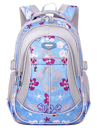 Happy Cherry Schulrucksack Blumen Schulranzen Schultasche Sports Rucksack Freizeitrucksack Daypacks Backpack für Mädchen Jungen Kinder Damen Herren Jugendliche