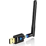 EDUP Adaptateur WiFi AC600Mbps USB sans Fil 5GHz/2.4GHZ Dual Band 600Mbps Adaptateur USB 2dBi Antenne Externe Compatible Wind
