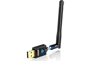 ‎EDUP EDUP AC 600Mbit/s USB WLAN Adapter Dual Band WiFi Stick 2.4G/5GHz USB2.0-Adapter Wireless Netzwerk Empfänger W-LAN Antenne WiFi Dongle für Desktop PC/Laptop unterstützt Windows 10/8.1/7/Vista Mac OS X