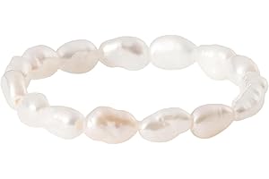 Purelei® Pearly Fidget Ring – Elastischer Anxiety Ring aus schimmernden Süßwasserperlen | Anti-Stress Schmuck | Dehnbarer Perlenring für Entspannung & Achtsamkeit