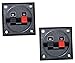 Produktbild Aerzetix: 2 X Lautsprecher Anschluss-Terminal 2-polig 37/47mm 56/56mm