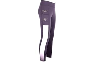 AK RIDING SPORTS AK Collant Collants/Leggings/Culottes d'équitation Respirant Taille Haute à Enfiler avec poignée en Silicone AKRS 6058
