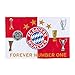 Produktbild Fahne Pokale 150x100cm FC Bayern MÜNCHEN + gratis Sticker München forever, Bannerfahne / rapeau / bandera / Flag / Flagge / Banner Munich / Pokale