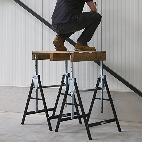 2 Stück Gerüstböcke höhenverstellbar max. 180 kg KRT671003 - 7