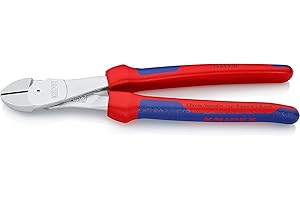 Knipex Tronchese Laterale per Meccanica Tipo Forte Cromata, Rivestiti in Materiale Bicomponente 250 Mm 74 05 250