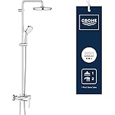 Grohe Tempesta Cosmopolitan 210 &ndash; Shower System with Single-Lever Tap, 210 mm Shower Head and 100 mm Remote Shower with Two J