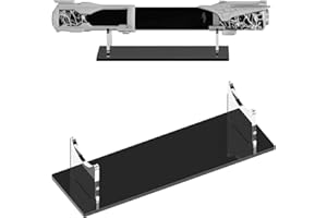mongtsamz Soporte Katana, Soporte AcríLico de Sobremesa Para Espadas LáSer, soporte VersáTil Para Espadas, Dagas, Varitas Y Objetos De ColeccióN (Fondo Negro)