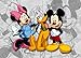Produktbild XXL Fototapete Disney Micky Mouse & Minni & Pluto Foto 160 x 115 cm
