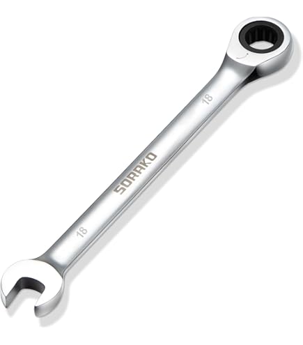 SK HANDWERKZEUG Maulschlüssel 6-Kant, 18 Mm, Voll Poliert – Hochglanz-Finish, Made In USA