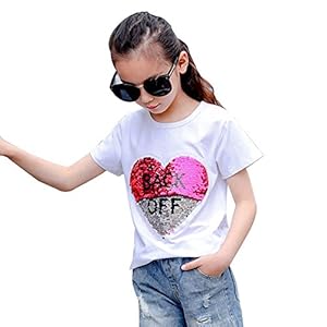 Desigual Corazón Lentejuela Camiseta Niña