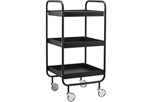 House Doctor Rollo de Carrito Negro, 42 x 38 cm