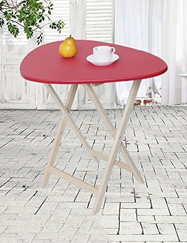 ZGW Folding table Laptop Tables Folding Tables Computer Tables Red And Black ( Color : Red , Size : L*W*H:58*54*60cm )