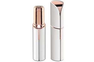 GURELAX Facial Hair Remover for Women, USB Rechargeable Painless Hair Removal Waterproof Shaver Razor with LED Light for Peach Fuzz Fine Hair Chin Cheek Upper Lip