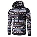 Produktbild Elecenty Herren Kapuzenpullover Pullover, Mäntel Winterpullover mit Kapuze Aufdruck Slim Fit Sweatshirt Lange Ärmel Männer Kapuzenjacke Bluse Outwear Tops Bluse Oberbekleidung (XXXL, Dunkelgrau 2)