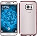 Produktbild PhoneNatic Case für Samsung Galaxy S7 Hülle Silikon pink Slim Fit Cover Galaxy S7 Tasche + 2 Schutzfolien