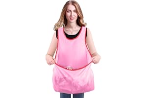 ShopINess Sleeveless Laundry Apron With Large Pocket Wet Clothes Transporter Laundry Portable Clothes Apron