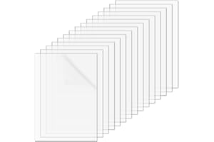 NAROSEBE 15 Fogli Acrilici Trasparente, 29,7*21cm Pannello Acrilico Trasparenti 1 mm Lastre Plexiglass A4 Lastre Pannelli Acrilici Trasparente Foglio Acrilico per Display Cornice Decorazioni Pittura