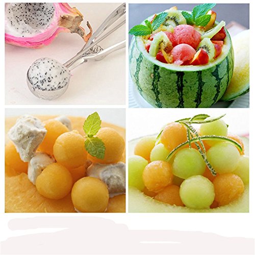 Eisportionierer, Edelstahl Eis Löffel, Eis Ball Cookies Teig Disher Mash Muffin Löffel Kartoffelstampfer Spring Griff, Kitchen Craft Zubehör 6cm - 8