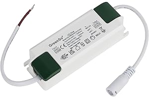GreenSo 50W LED Transformateur Alimentation 27-40Vdc 1200mA Courant Constant Pilote, LED Driver pour Eclairage de Plafond, Plafonnier Panneau 60x60, 120x30cm, GS-PA50A02-1200, TUV SAA CE CB