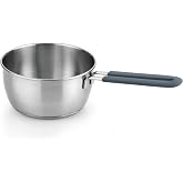 BRA Master | Saucepan 16 cm, Stainless Steel | Stainless Steel, Non-stick, PFOA-free, Suitable for all types of cookers, Sili