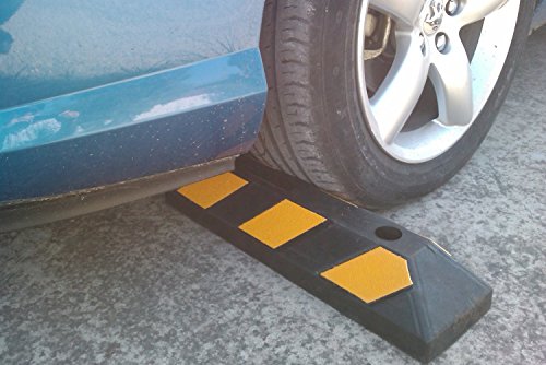 Einzel Gummi Parkplatzbegrenzung für Parkplätze und Garagen 55x15x10cm - 8