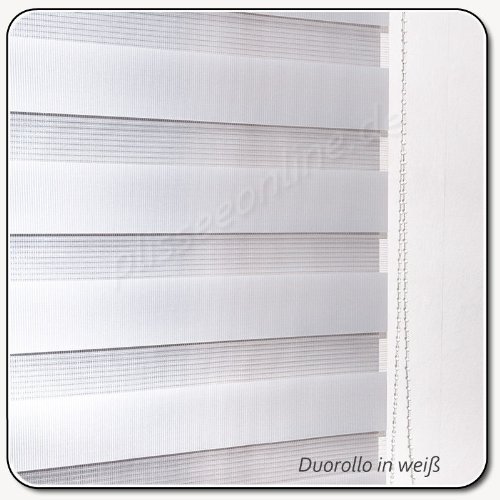 Duorollo Doppelrollo Seitenzugrollo weiß 180 x 170 cm - 3