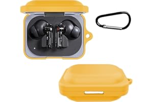 Lemxiee Flexible silicone case for Nothing Ear (a) case,Protective cover for Nothing Ear (a) (2024) -Yellow