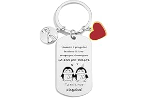POIUYTRE Regali Natale Coppia Regalo San Valentino per Lui San Valentino per Lei Portachiavi Coppia Idee Regalo Coppia Regalo pe Lui/Lei Regalo Coppia Compleanno