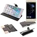 Produktbild Huawei P10 lite Dual-SIM Flipcover Schutz Hülle, schwarz | bookstyle wallet case slim cover Tasche - K-S-Trade (TM)
