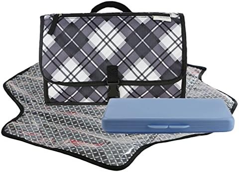 Dete Foldable Waterproof Baby Diaper Changing Mat Portable Changing Pad for Travel Kit and Wipes Case (Box)