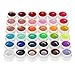Anself 36 Color Nail Art Pigment Set UV Gel Polish Solid Glue