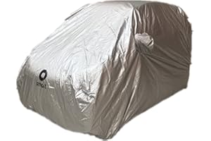 AOJIEK Autoabdeckung Abdeckplane Vollgarage Plane FüR Smart Fortwo Wasserdicht SchutzhüLle Abdeckung HüLle Sonnenschutz Staubdicht Car Cover
