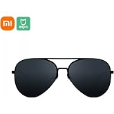 Xiaomi Mijia Luke Aviator Polarize G&uuml;neş G&ouml;zl&uuml;ğ&uuml;, Unisex, Siyah, Al&uuml;minyum-Magnezyum Alaşımı &Ccedil;er&ccedil;eve, TAC Lens, UV400, 62x15x