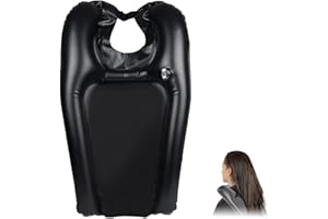 Voarge Lavatesta Portatile per Parrucchieri, Poggiatesta per Lavare Capelli Lavandino Casa, Lavabo Gonfiabile per Capelli, Lavatesta Portatile per Anziani, Incinte, Disabili, Parrucchieri